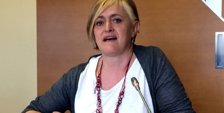 Marisol Martínez aquest migdia en roda de premsa