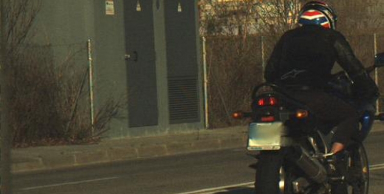 Imatge del motorista facilitada per la Policia Municipal
