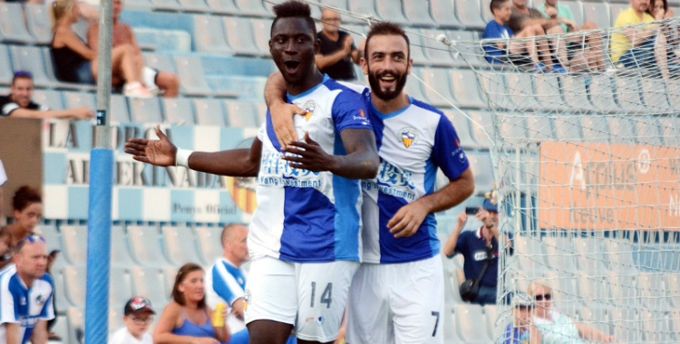 Cheikh Saad va fer un gol durant la pretemporada amb el Centre d'Esports