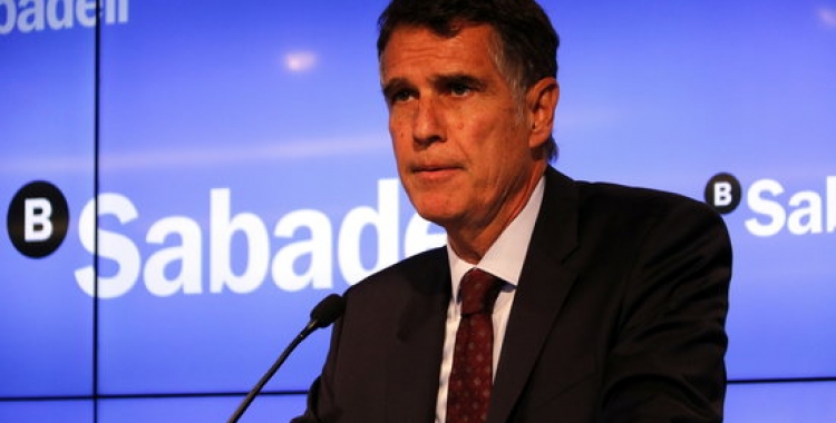Jaume Guardiola, conseller delegat del Banc Sabadell. Foto: ACN