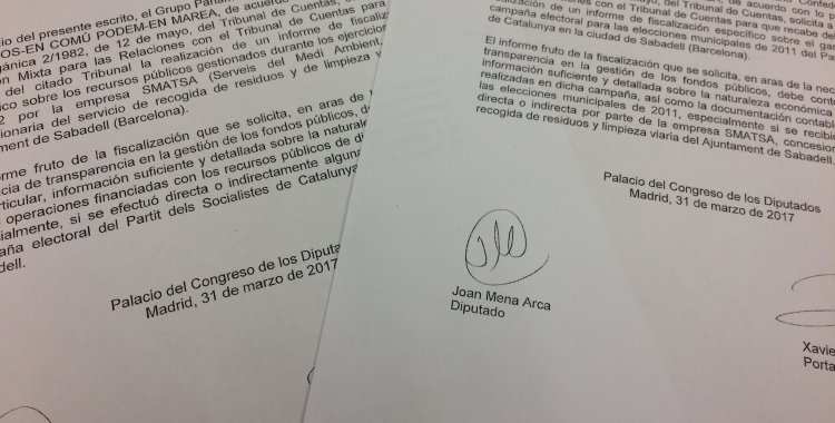 Les peticions realitzades al Tribunal de Comptes