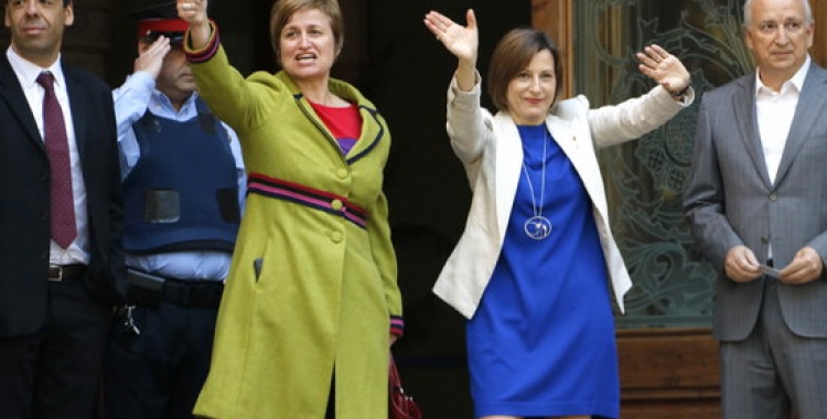 Forcadell i Simó, a l'entrada del TSJC/ ACN
