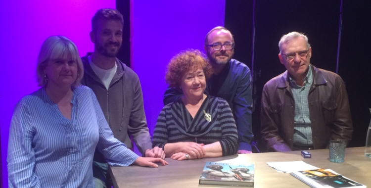 D'esquerra a dreta: Montse Chacon, Carles Goñi, Minnie Marx, Pavel Bsonek i Sergi Mateu  