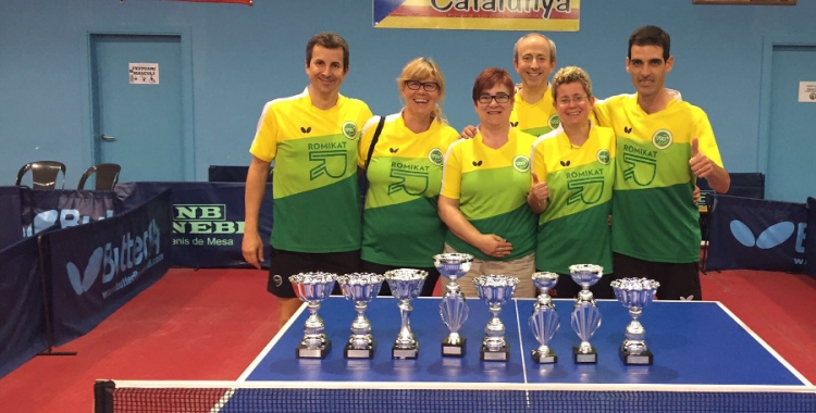 Representants del Tennis Taula Sabadell a Calella