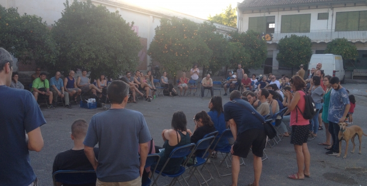 L'assemblea de Volem la Caserna. Foto: Ràdio Sabadell