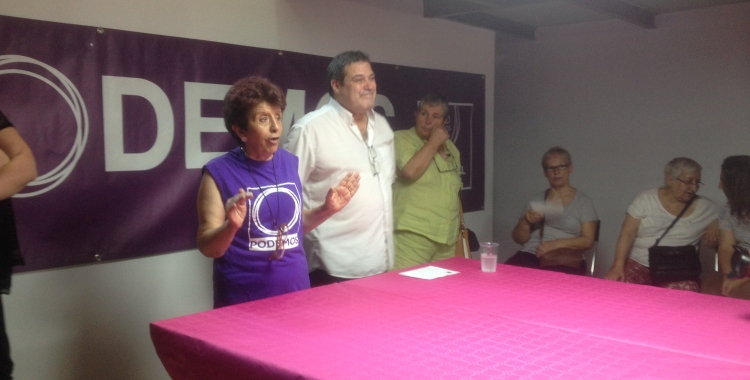 Presentació de la nova seu de Podem. Foto: Ràdio Sabadell