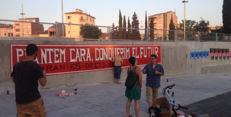 Mural a l'estació de Can Feu Gràcia (FGC). Foto: Ràdio Sabadell
