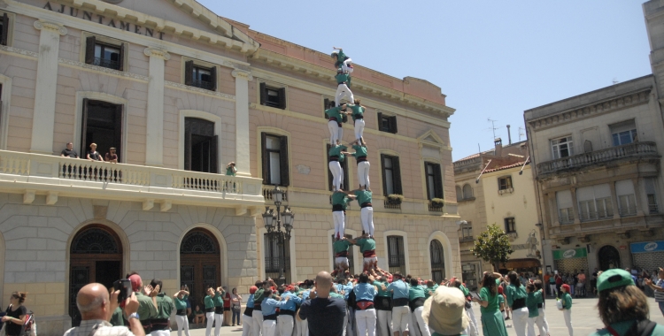 4 de 8 dels Castellers de Sabadell. Foto: Ràdio Sabadell