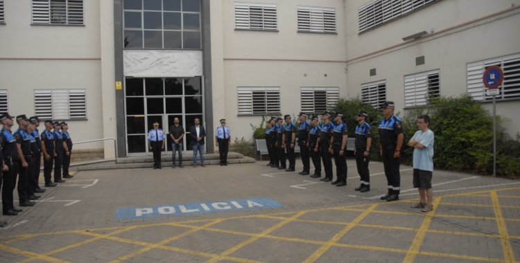 Pati de la prefactura de la Policia Municipal de Sabadell. Foto: Aleix Graell