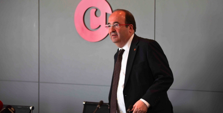 Miquel Iceta, en la seva visita a la Cambra de Comerç de Sabadell. Foto: Roger Benet
