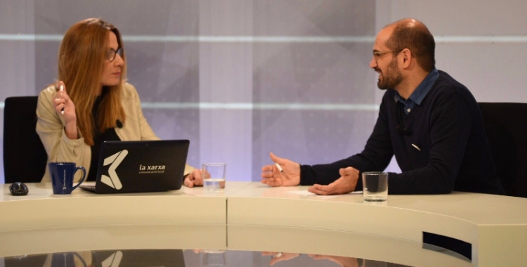 L'alcalde de Sabadell, Maties Serracant, ha estat entrevistat per Mònica Hernàndez a la Xarxa. Foto: Roger Benet