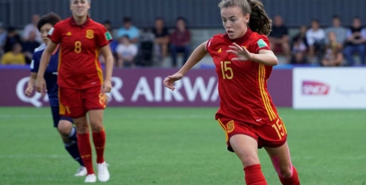 Candela Andújar autora de l'únic gol espanyol de la final