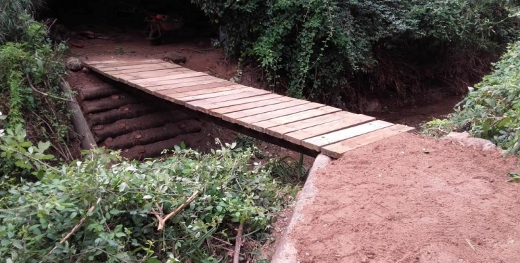Un dels ponts del torrent després de les obres de reconstrucció | Ajuntament de Sabadell