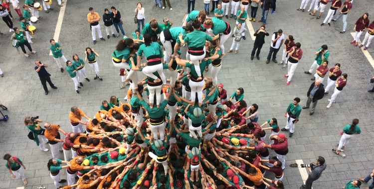 Els Saballuts durant la jornada castellera d'aquest diumenge | Helena Molist