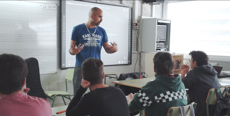 Pau Llonch impartint el seu projecte | Cedida