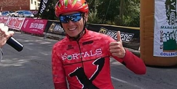 Sandra Santanyes, a més de rebre l'homenatge, també va participar a la cursa. | Instagram