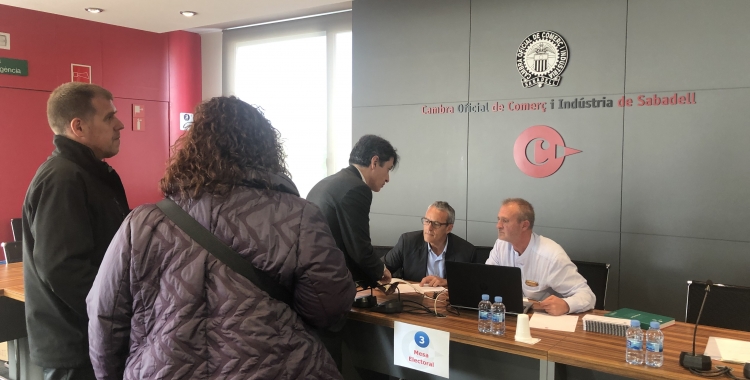 Votació a la Cambra de Comerç | Cedida