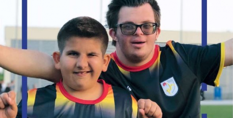 Aquesta foto és la triada per la Fundació Catalana de futbol per anunciar el 'Campus Campions'