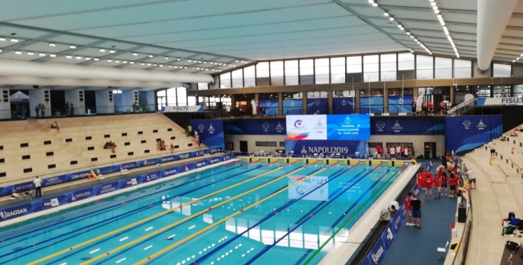 La competició de natació a la Universíada de Nàpols es va clausurar sense medalles per als participants del Club. | @Napoli2019_ita