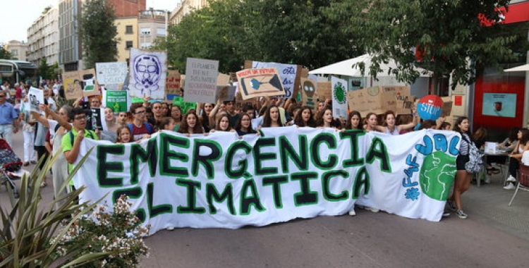Imatge de la capçalera de la manifestació | ACN 