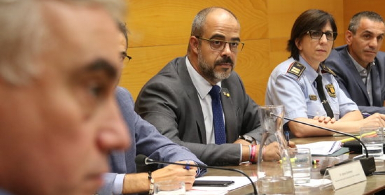 Miquel Buch, durant la reunió amb els alcaldes vallesans/ ACN