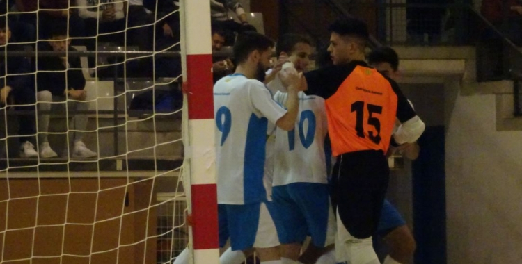 Celebració d'un gol del Club davant del Pallejà | Sergi Park