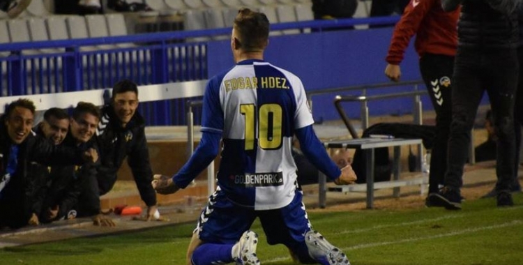 Édgar Hernández ha estat el pitxiti del Sabadell enguany amb 10 gols | Críspulo Díaz