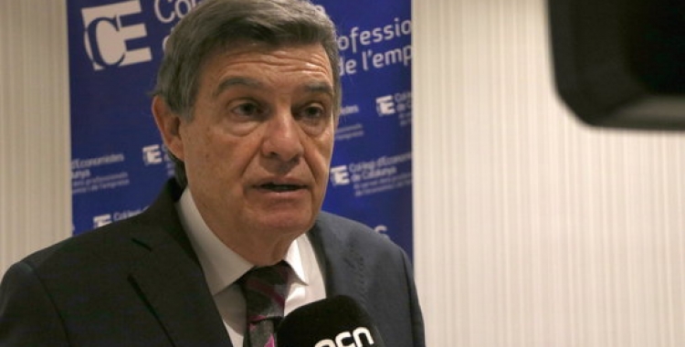 Joan B. Casas, exdegà del Col·legi d'Economistes de Catalunya | ACN