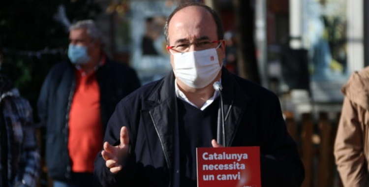 Iceta durant la seva intervenció | ACN 