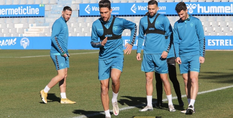 Entrenament d'aquesta setmana del Sabadell preparant el xoc davant Las Palmas | CES