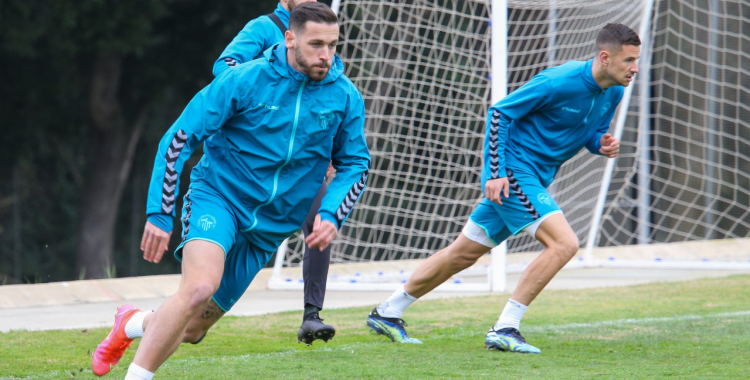 Álvaro Vázquez, en un entrenament aquesta setmana | CES