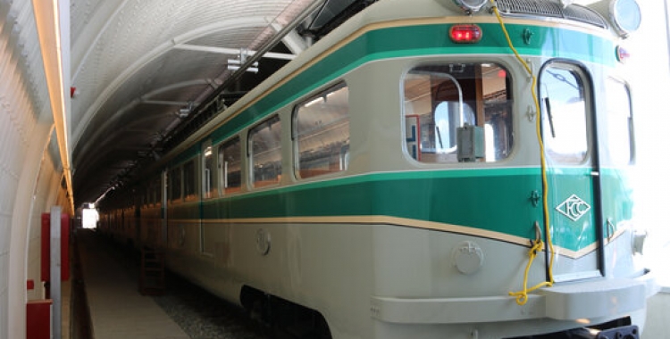 El 'tren Granota' al Centre d'Operacions de Rubí de Ferrocarrils de la Generalitat | ACN