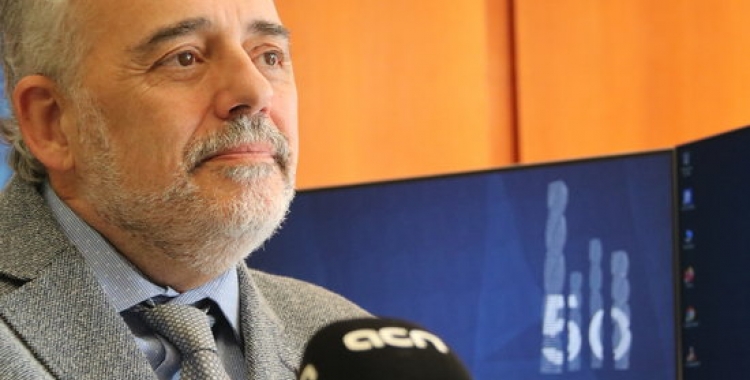 Javier Lafuente al seu despatx | ACN 