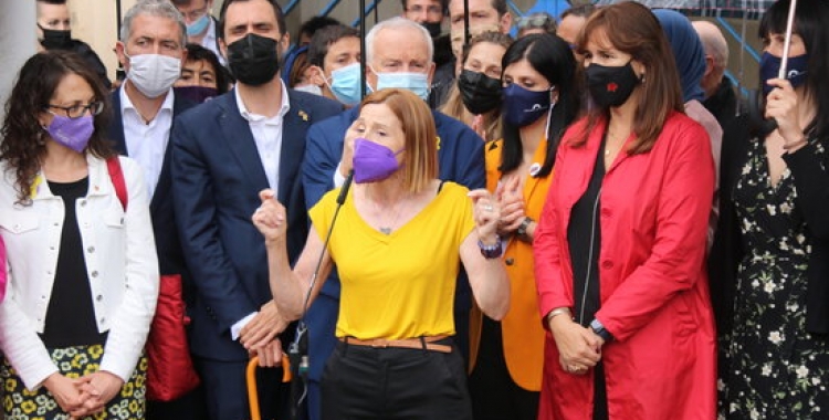 Forcadell a la sortida de Wad-Ras aquest migdia | ACN 