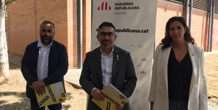 Barroso, Fernández, Soriano-Costa, regidors d'ERC al Gimnàs Municipal | Ràdio Sabadell