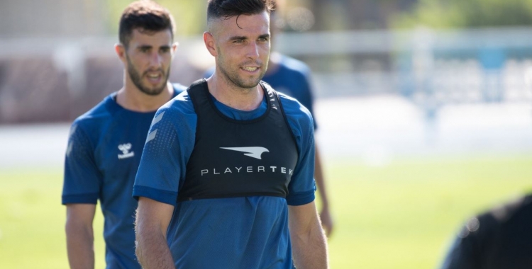 Gabarre es va lesionar en l'amistós contra el Villarreal 'B', però aquests dies ha entrenat amb normalitat | Roger Benet