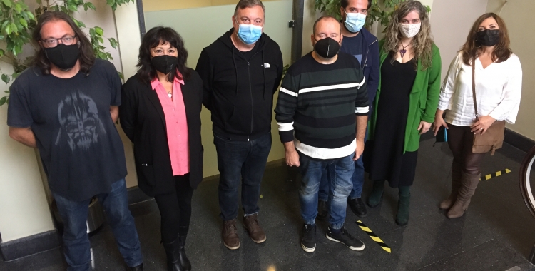 Representants dels comuns a Sabadell aquest matí a Cal Balsach | Ràdio Sabadell