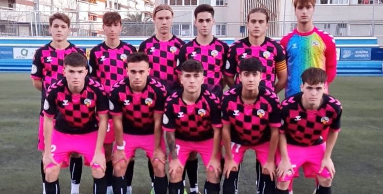 Els jugadors del CES abans del partit contra l'Europa| Fut Base CES