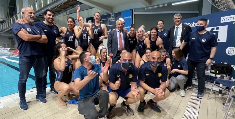 Imatge post partit amb el president del COE | Pau Vituri
