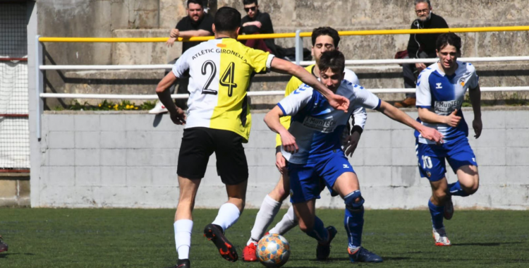 Un dels moments del darrer partit contra el Gironella | CE Sabadell