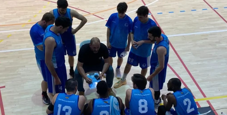 El Club Natació Sabadell durant l'últim partit a Mollerussa | @cnsbasquet