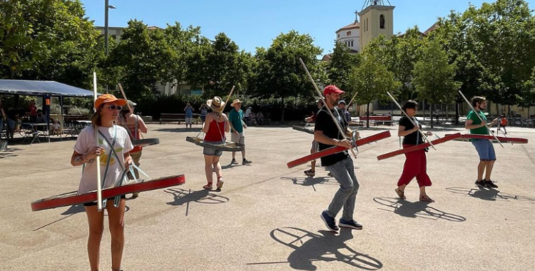 Els cavallets assajant aquest mes de juliol | Cedida