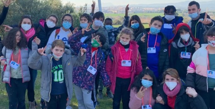 Els alumnes de l'escola Francesc Bellapart en una sortida | Cedida