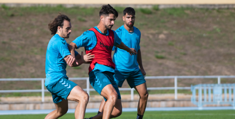 Imatge d'arxiu d'un entrenament del Sabadell a Sant Oleguer | Roger Benet