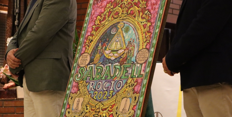 El cartell que encapçalarà la romeria de la Hermandad del Rocio de Sabadell | Júlia Ramon