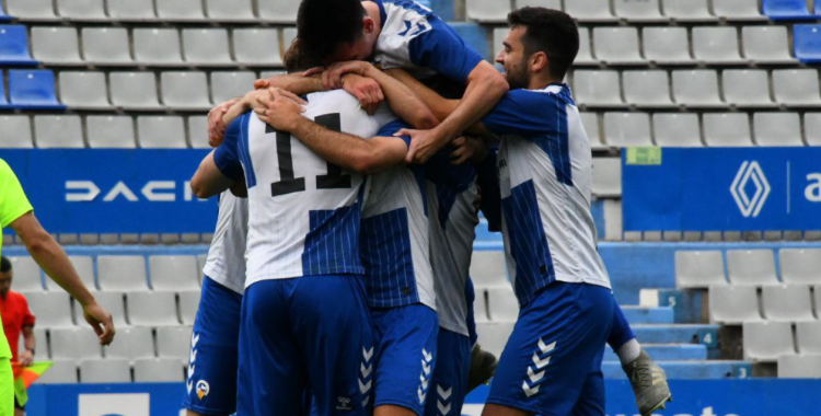 Pere Belmonte va ser l'autor dels dos gols del Sabadell 'B' | @CESabadell
