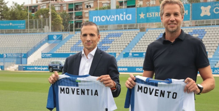 Morilla-Giner, president del Sabadell, amb Martí Pierre, CEO de Movento | CES