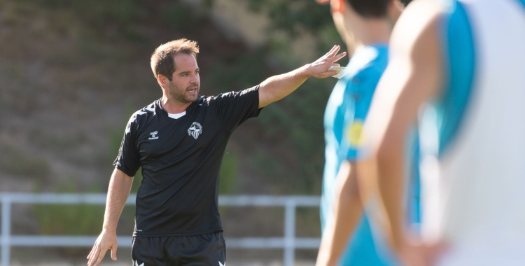 Miki Lladó, en una sessió d'entrenament d'aquesta setmana | Roger Benet