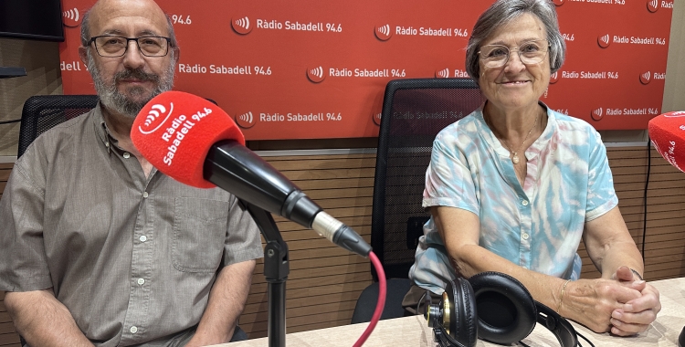 Encarnació Circuns, ecònoma i Joan López, vocal de cultura 