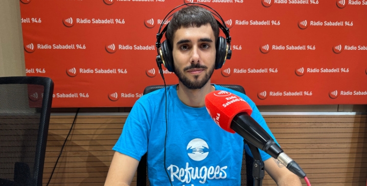 David Jacue Bretón, als estudis de Ràdio Sabadell/ Raquel Garcia
